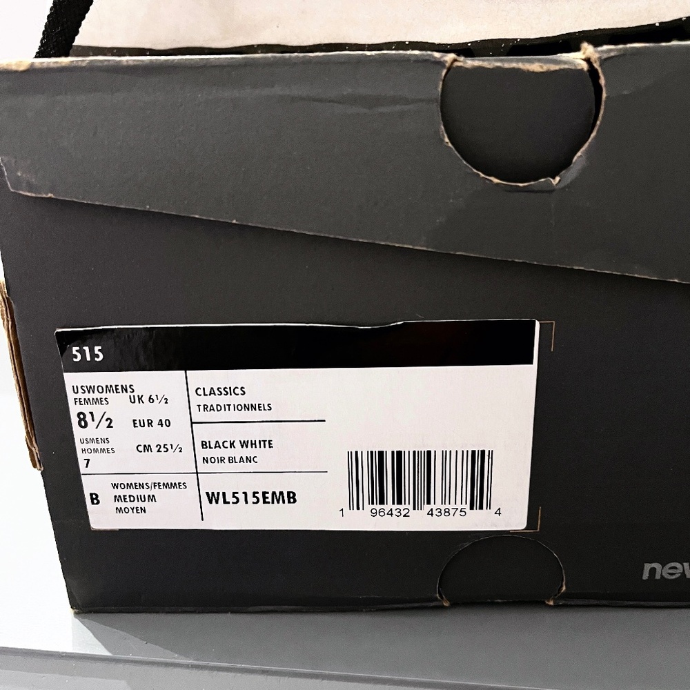 New Balance 515 Women's Lace-up Black Sneakers with Glitter/Sparkle Accents - Picture 11 of 13
